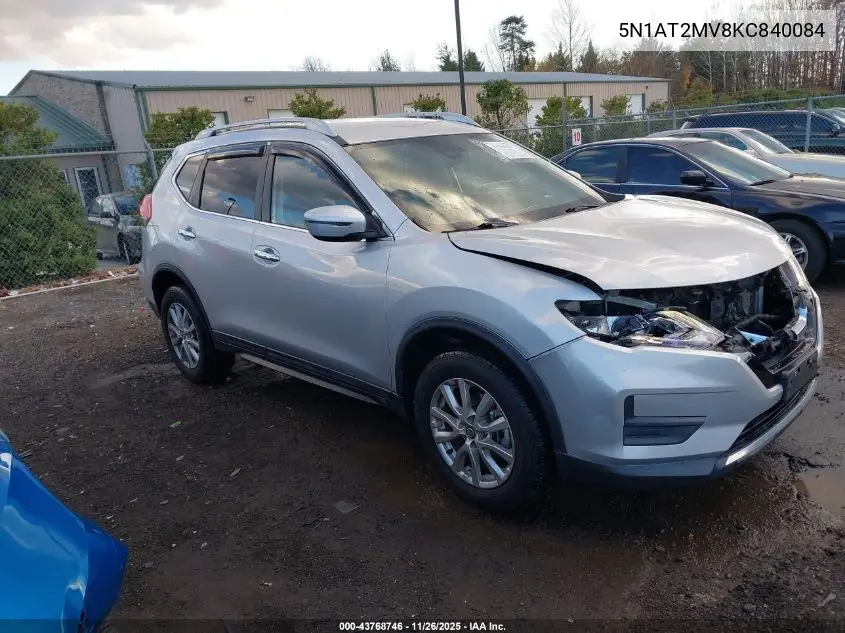 5N1AT2MV8KC840084 2019 Nissan Rogue S