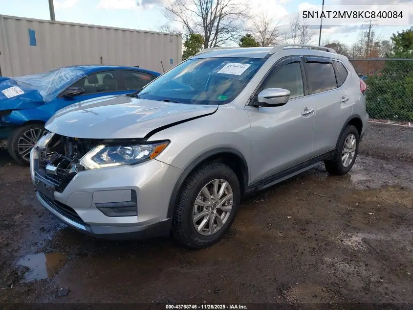 5N1AT2MV8KC840084 2019 Nissan Rogue S