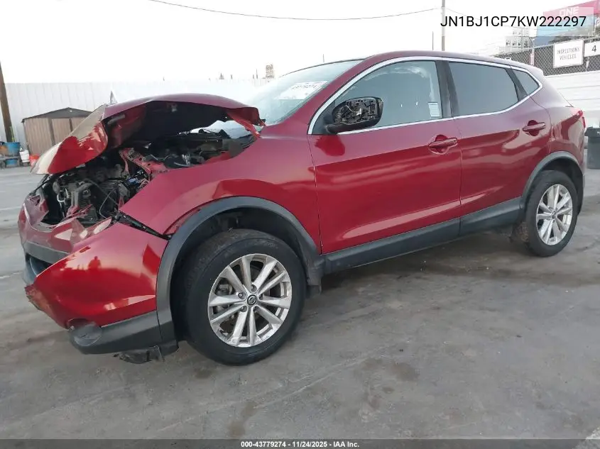 JN1BJ1CP7KW222297 2019 Nissan Rogue Sport S