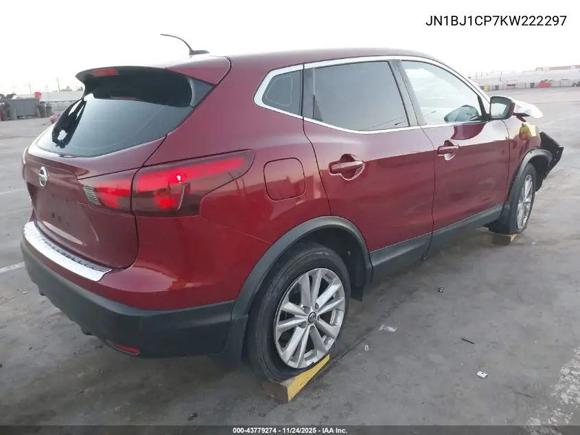 JN1BJ1CP7KW222297 2019 Nissan Rogue Sport S