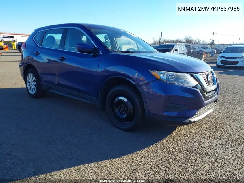 KNMAT2MV7KP537956 2019 Nissan Rogue S