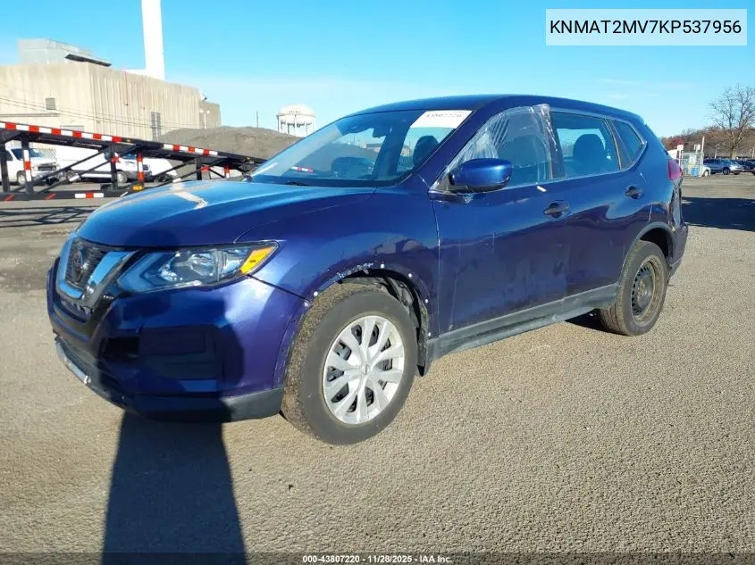KNMAT2MV7KP537956 2019 Nissan Rogue S
