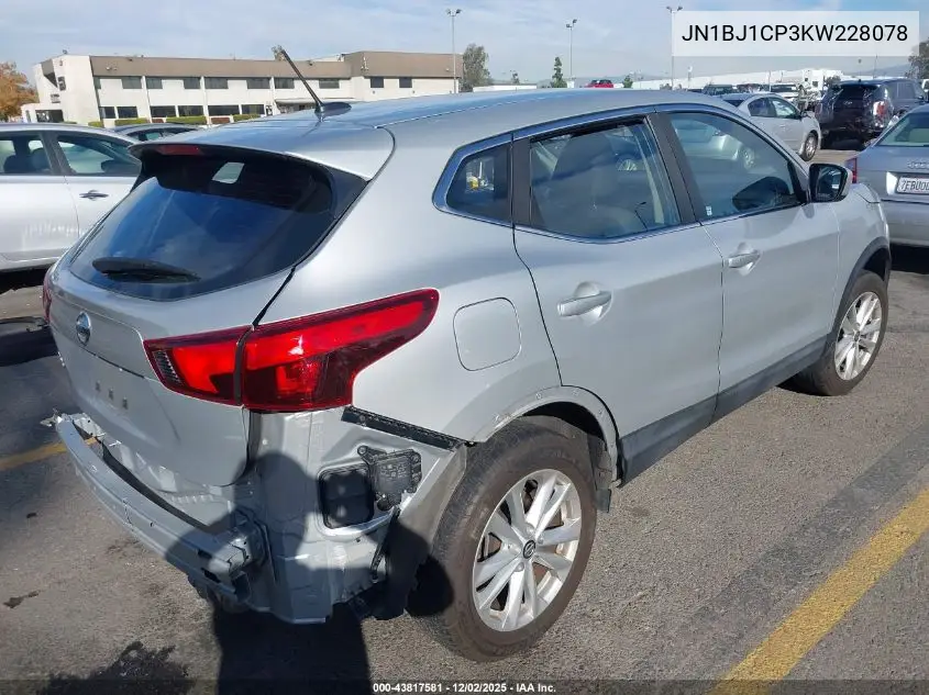 JN1BJ1CP3KW228078 2019 Nissan Rogue Sport S