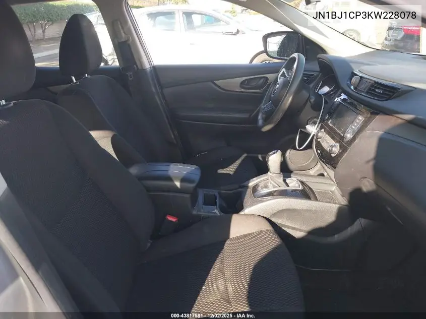 JN1BJ1CP3KW228078 2019 Nissan Rogue Sport S