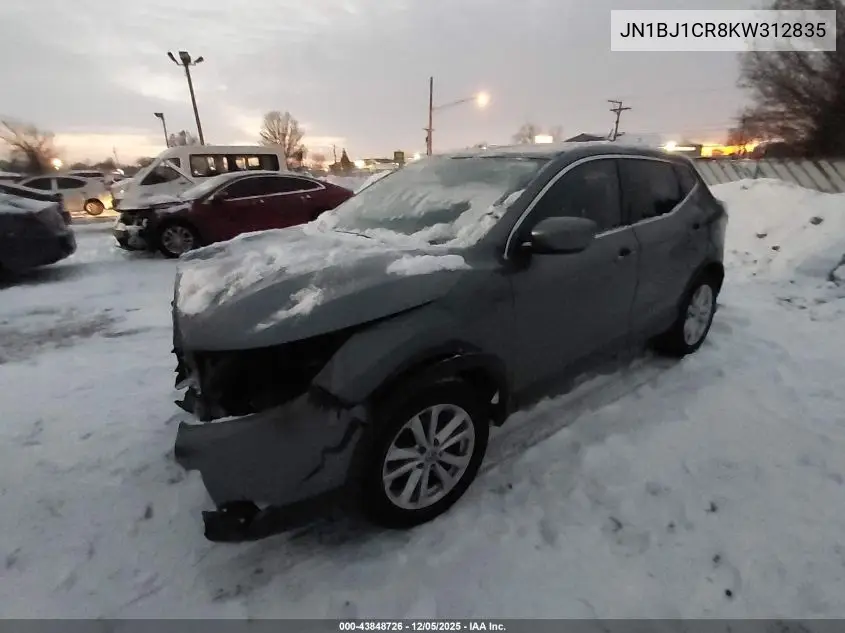 JN1BJ1CR8KW312835 2019 Nissan Rogue Sport S