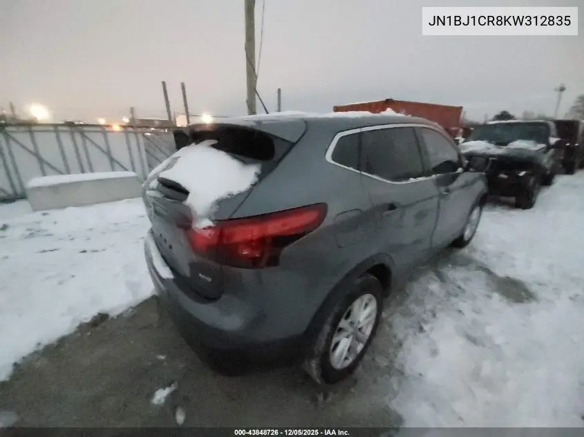 JN1BJ1CR8KW312835 2019 Nissan Rogue Sport S