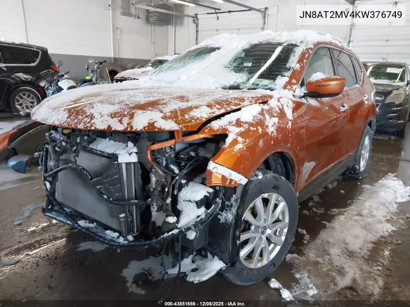 JN8AT2MV4KW376749 2019 Nissan Rogue Sv