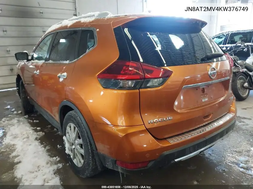 JN8AT2MV4KW376749 2019 Nissan Rogue Sv