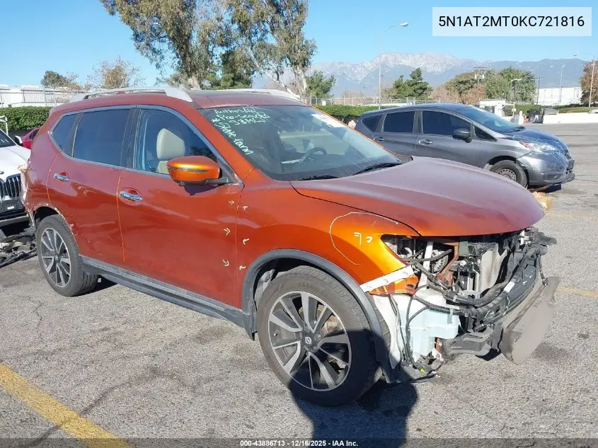 5N1AT2MT0KC721816 2019 Nissan Rogue Sl