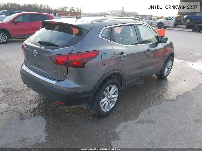 JN1BJ1CR4KW346237 2019 Nissan Rogue Sport Sv
