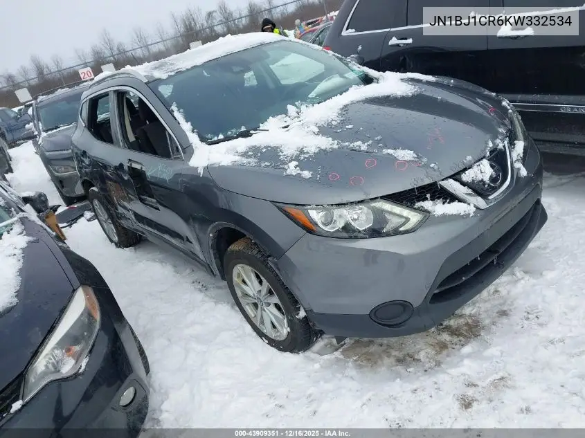 JN1BJ1CR6KW332534 2019 Nissan Rogue Sport Sv