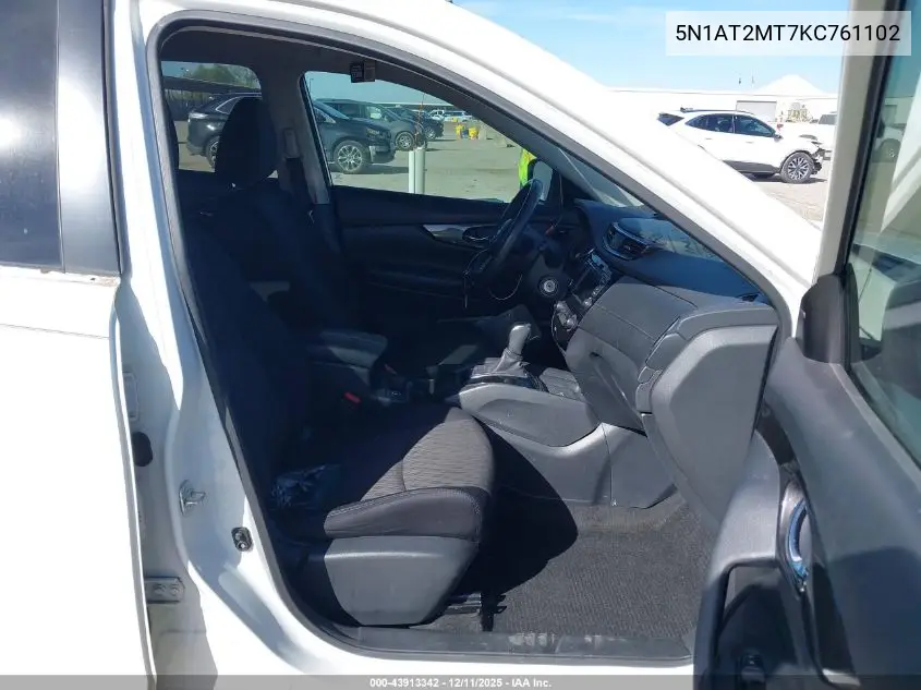 5N1AT2MT7KC761102 2019 Nissan Rogue S