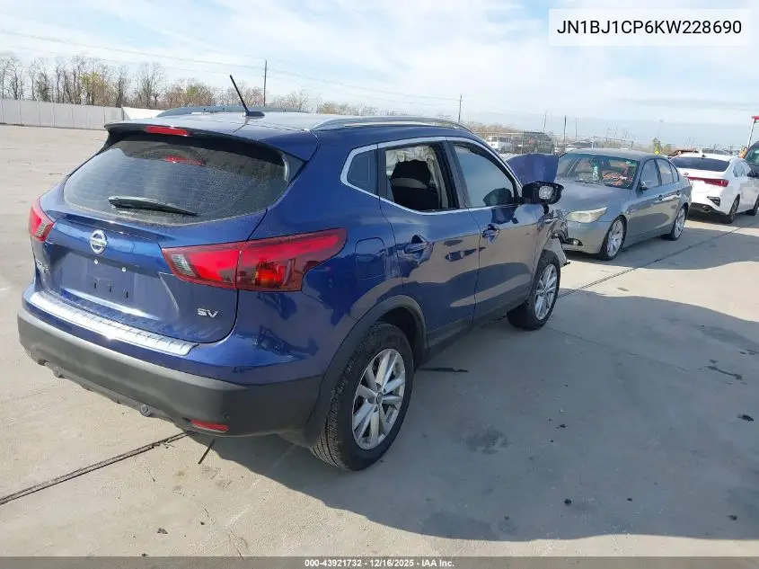 JN1BJ1CP6KW228690 2019 Nissan Rogue Sport Sv