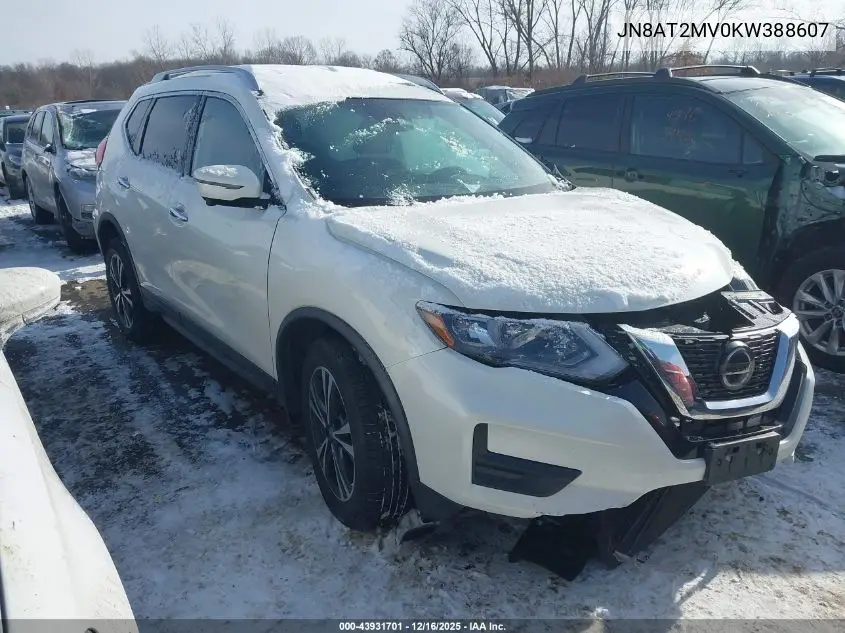 JN8AT2MV0KW388607 2019 Nissan Rogue Sv