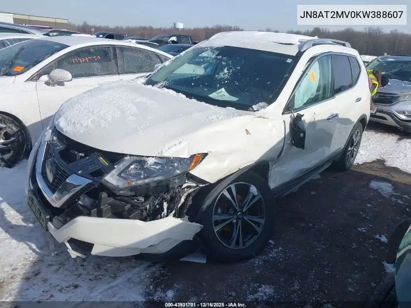 JN8AT2MV0KW388607 2019 Nissan Rogue Sv