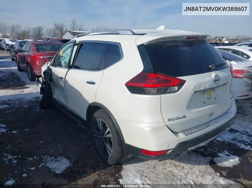 JN8AT2MV0KW388607 2019 Nissan Rogue Sv
