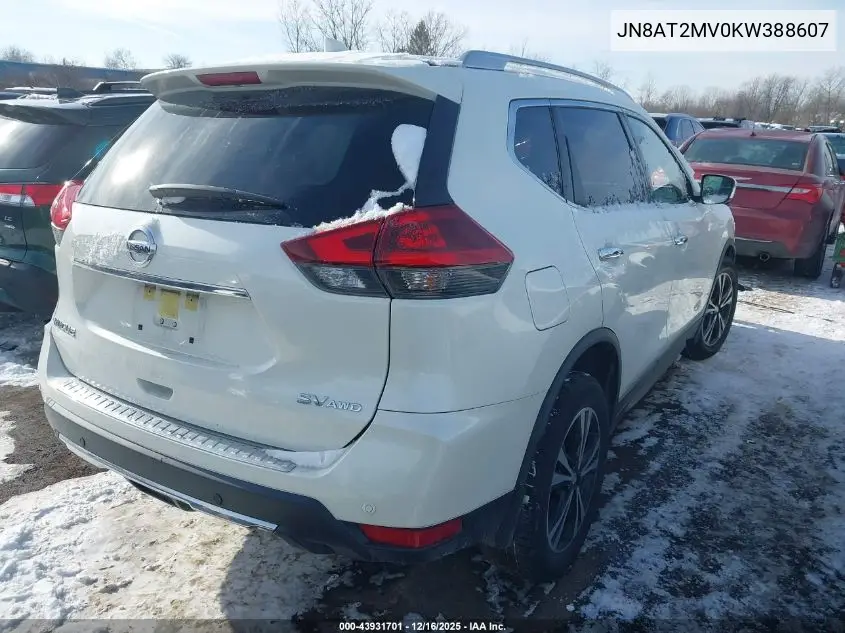 JN8AT2MV0KW388607 2019 Nissan Rogue Sv