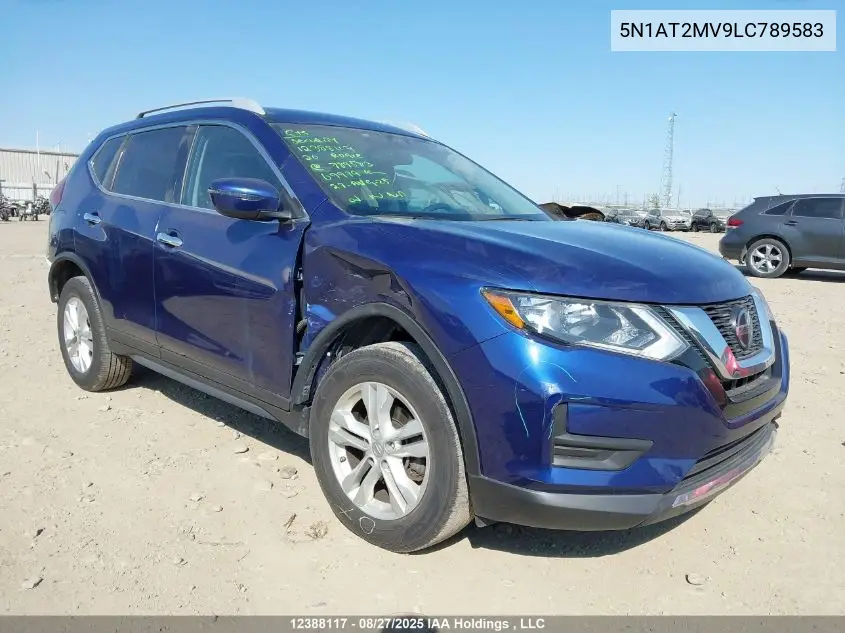 5N1AT2MV9LC789583 2020 Nissan Rogue S/Sl/Sv