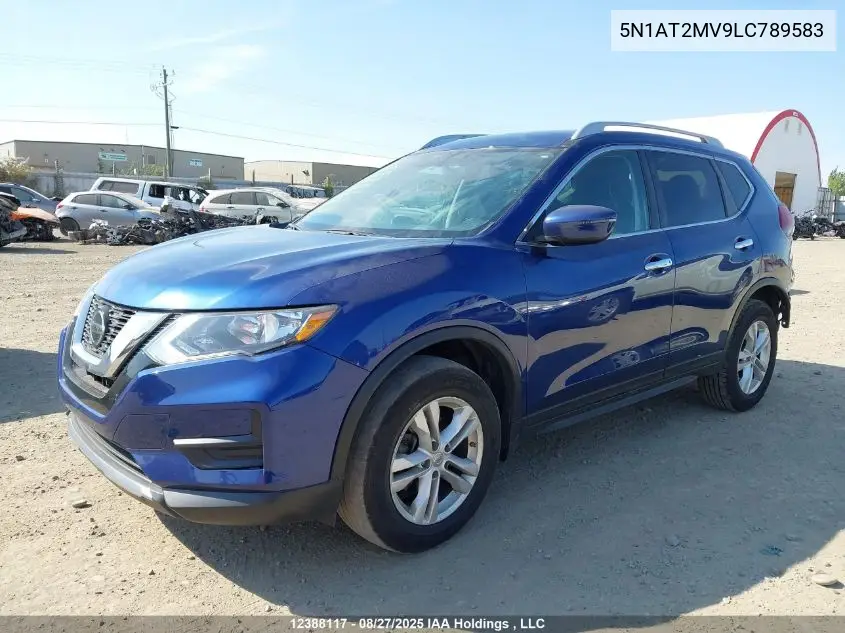 5N1AT2MV9LC789583 2020 Nissan Rogue S/Sl/Sv