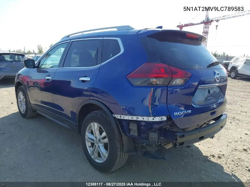 5N1AT2MV9LC789583 2020 Nissan Rogue S/Sl/Sv