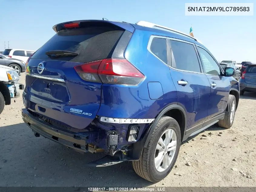5N1AT2MV9LC789583 2020 Nissan Rogue S/Sl/Sv