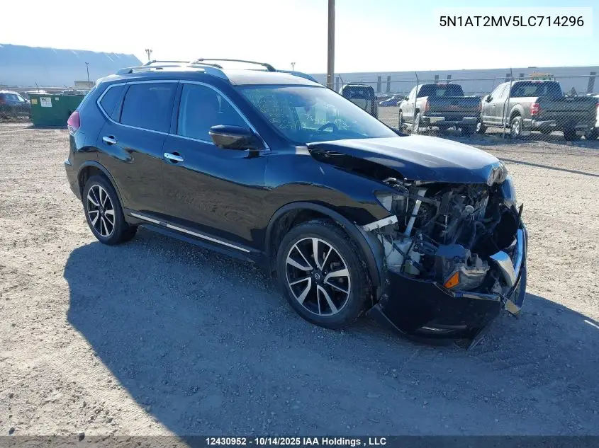 5N1AT2MV5LC714296 2020 Nissan Rogue S/Sl/Sv
