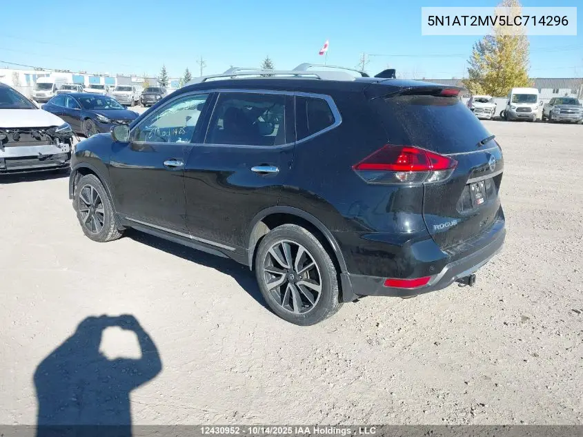 5N1AT2MV5LC714296 2020 Nissan Rogue S/Sl/Sv