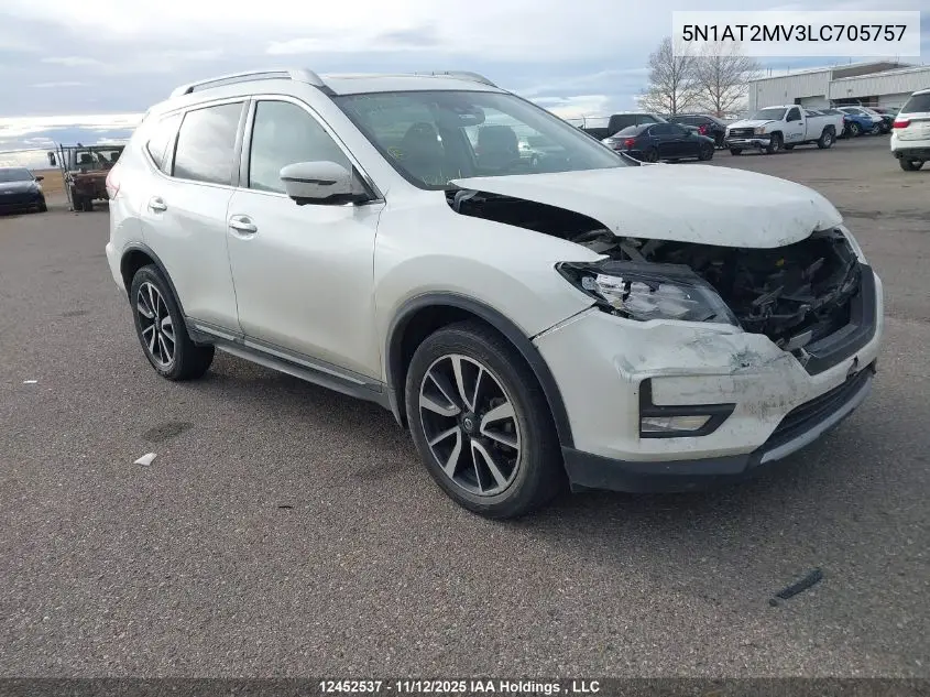 5N1AT2MV3LC705757 2020 Nissan Rogue S/Sl/Sv