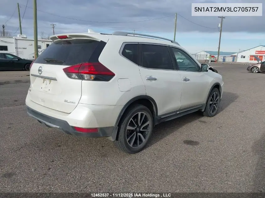 5N1AT2MV3LC705757 2020 Nissan Rogue S/Sl/Sv