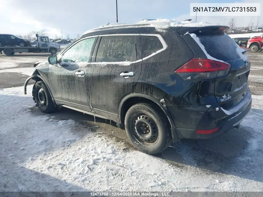 5N1AT2MV7LC731553 2020 Nissan Rogue S/Sl/Sv