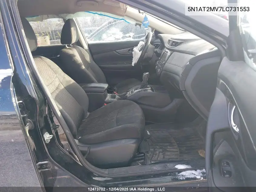 5N1AT2MV7LC731553 2020 Nissan Rogue S/Sl/Sv