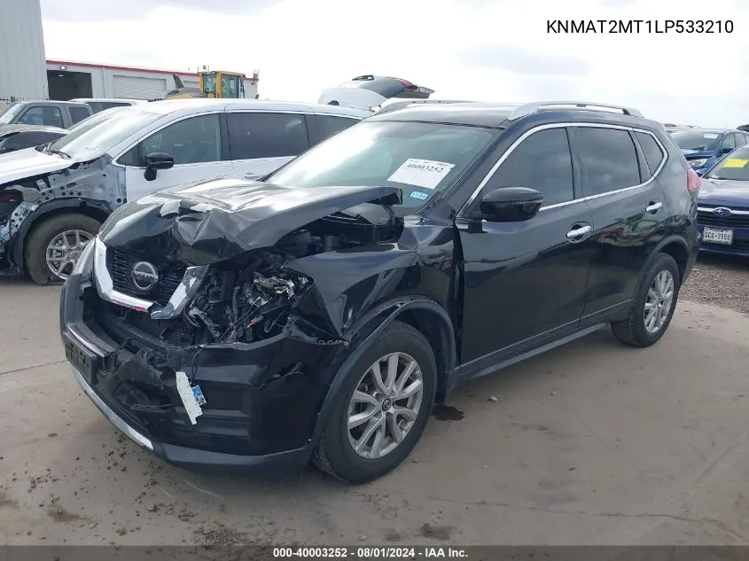 KNMAT2MT1LP533210 2020 Nissan Rogue S Fwd