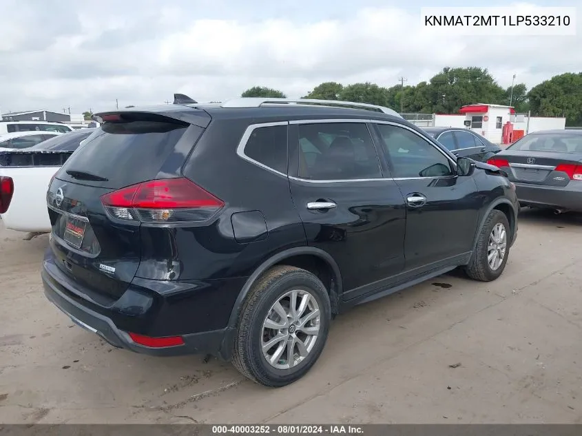 KNMAT2MT1LP533210 2020 Nissan Rogue S Fwd