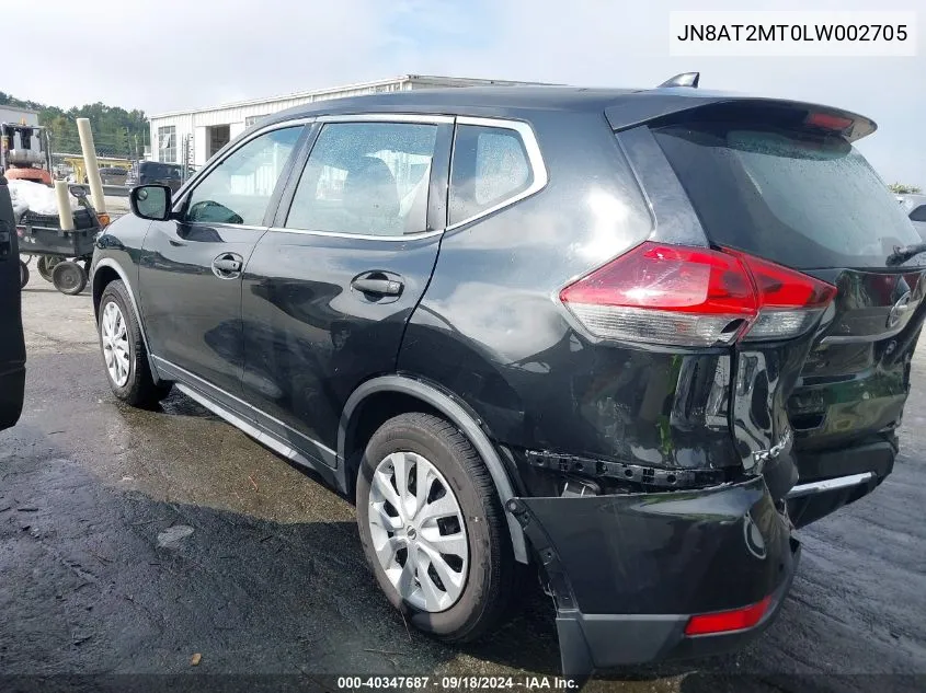 JN8AT2MT0LW002705 2020 Nissan Rogue S Fwd