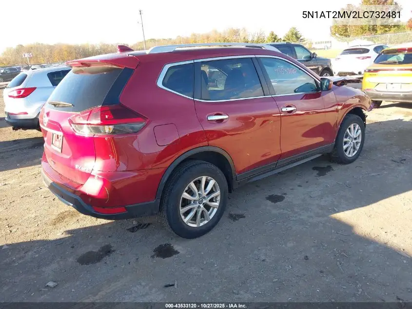 5N1AT2MV2LC732481 2020 Nissan Rogue Sv Intelligent Awd