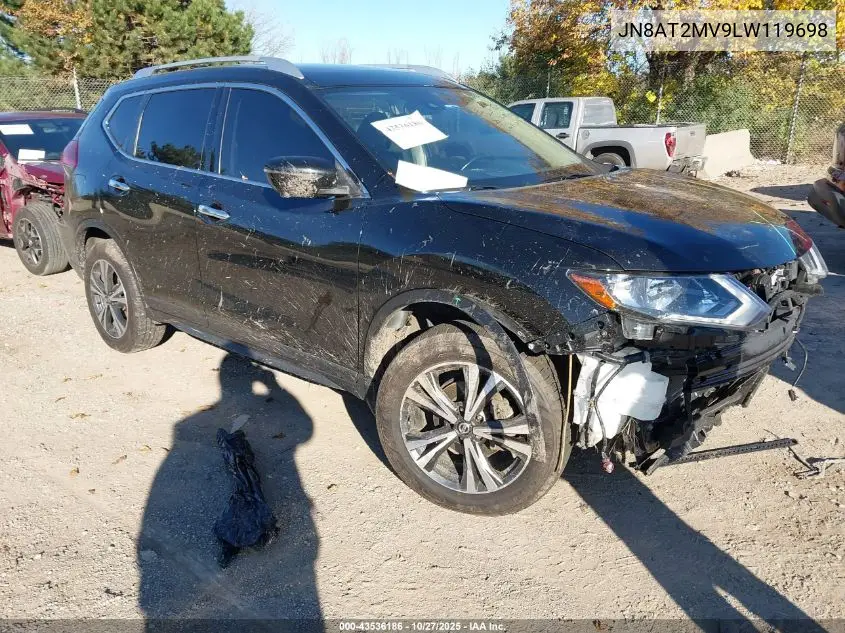 JN8AT2MV9LW119698 2020 Nissan Rogue Sv Intelligent Awd