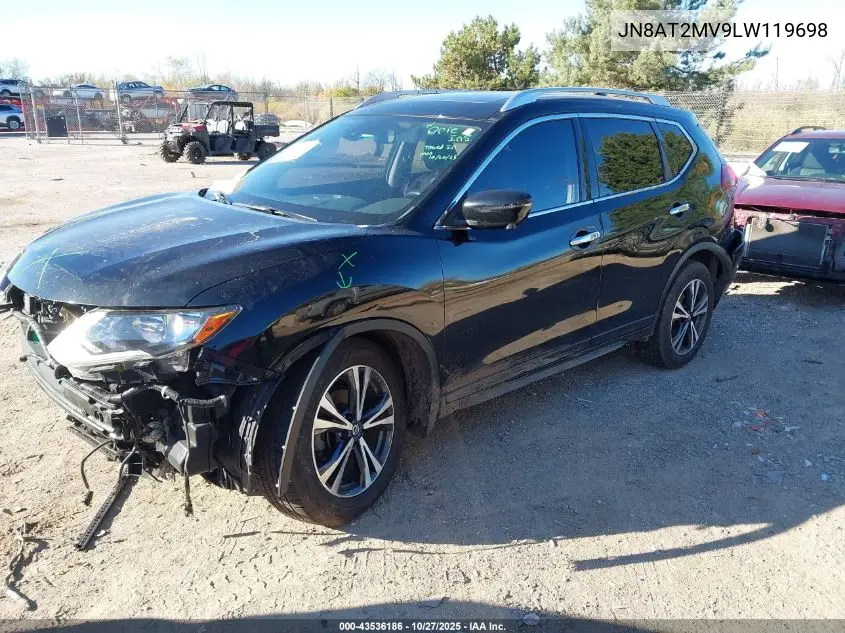 JN8AT2MV9LW119698 2020 Nissan Rogue Sv Intelligent Awd
