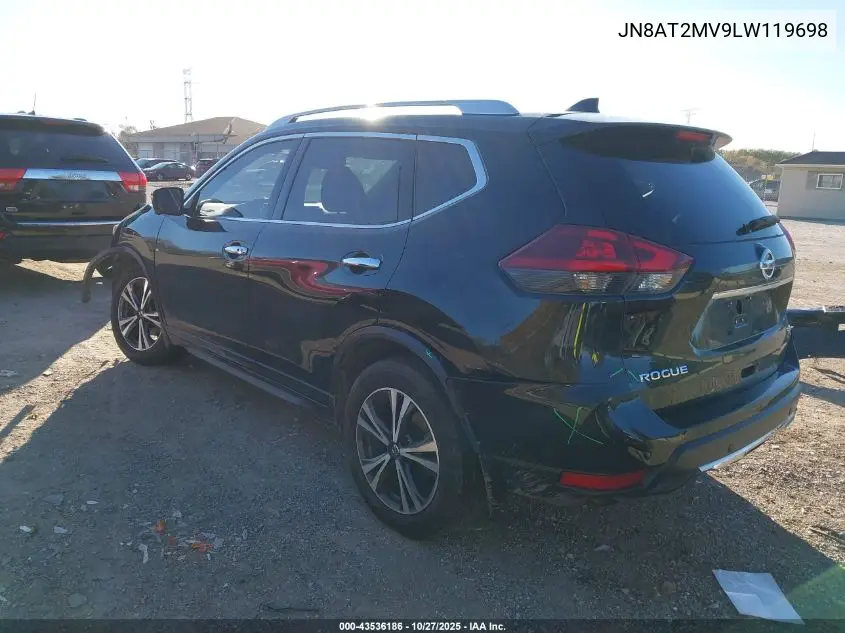 JN8AT2MV9LW119698 2020 Nissan Rogue Sv Intelligent Awd
