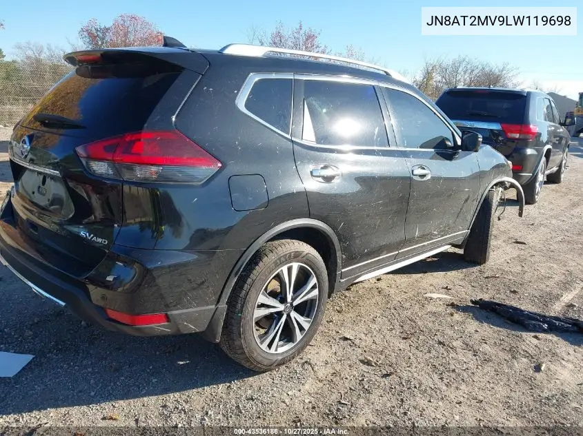 JN8AT2MV9LW119698 2020 Nissan Rogue Sv Intelligent Awd