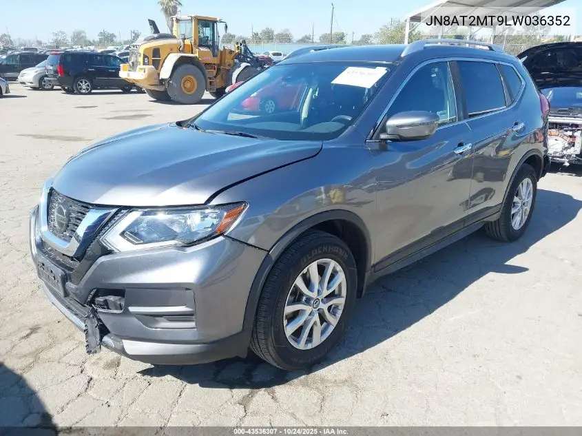 JN8AT2MT9LW036352 2020 Nissan Rogue Sv Fwd