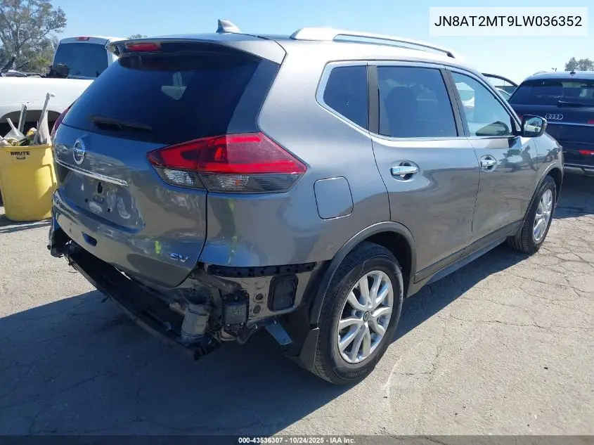 JN8AT2MT9LW036352 2020 Nissan Rogue Sv Fwd