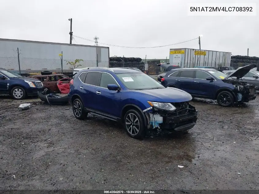 5N1AT2MV4LC708392 2020 Nissan Rogue Sl Intelligent Awd