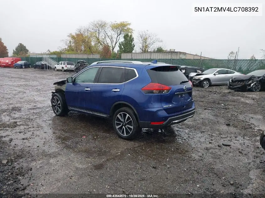 5N1AT2MV4LC708392 2020 Nissan Rogue Sl Intelligent Awd