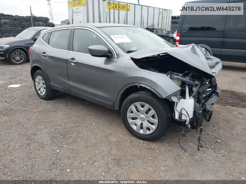 JN1BJ1CW2LW645278 2020 Nissan Rogue Sport S Awd Xtronic Cvt