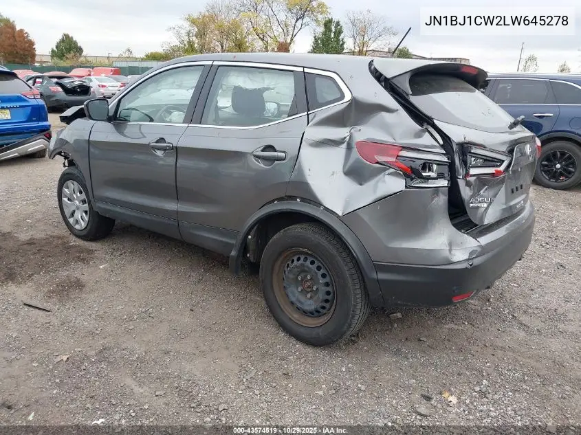 JN1BJ1CW2LW645278 2020 Nissan Rogue Sport S Awd Xtronic Cvt