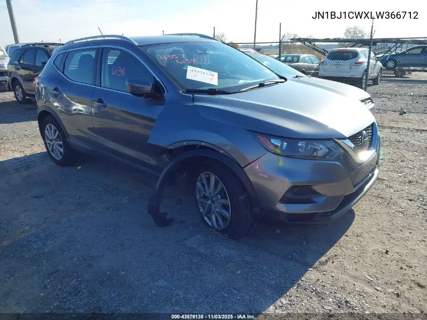JN1BJ1CWXLW366712 2020 Nissan Rogue Sport Sv Awd Xtronic Cvt