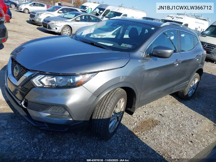 JN1BJ1CWXLW366712 2020 Nissan Rogue Sport Sv Awd Xtronic Cvt