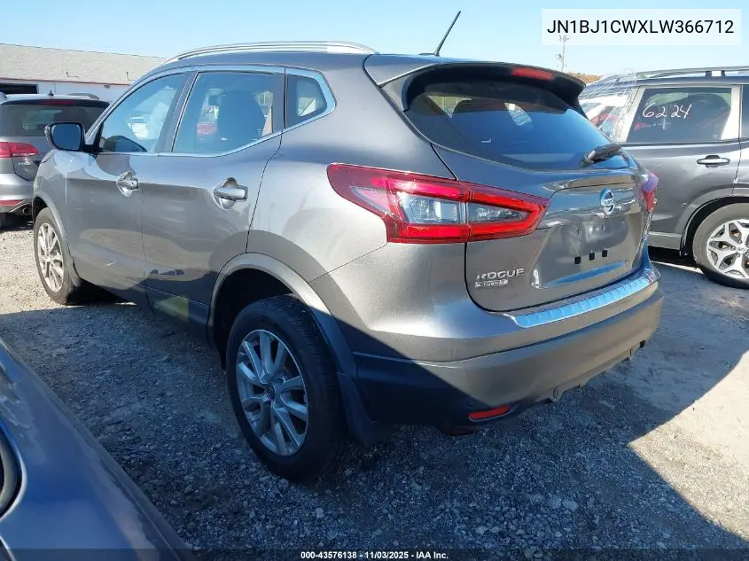 JN1BJ1CWXLW366712 2020 Nissan Rogue Sport Sv Awd Xtronic Cvt