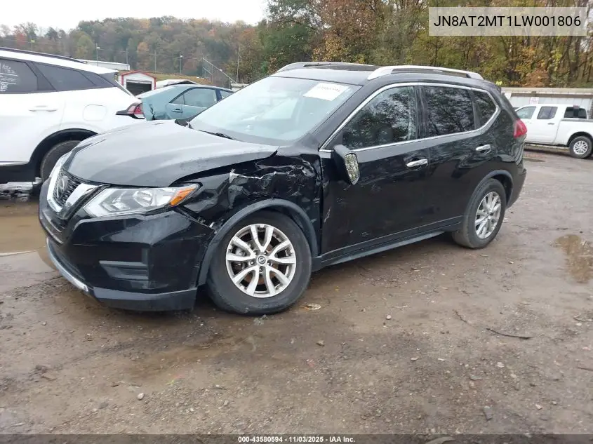 JN8AT2MT1LW001806 2020 Nissan Rogue Sv Fwd