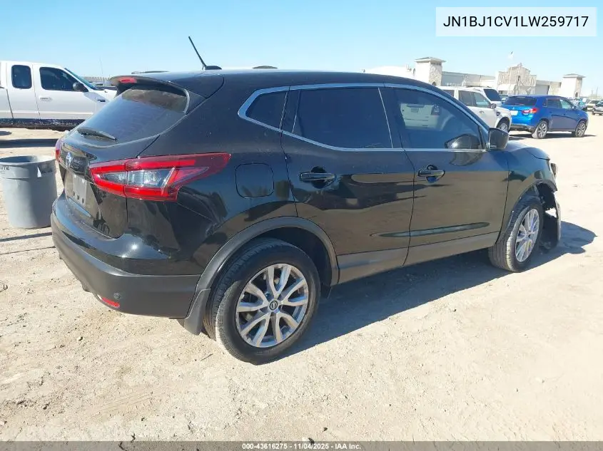 JN1BJ1CV1LW259717 2020 Nissan Rogue Sport S Fwd Xtronic Cvt